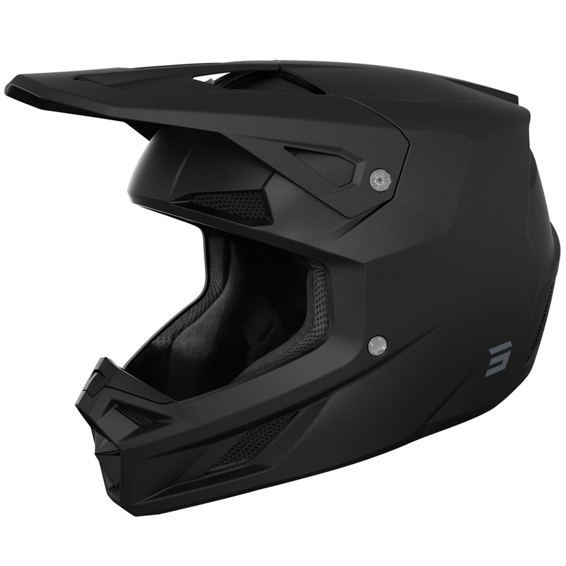 Casco de motocross Shot Speed Solid negro mate