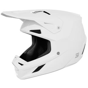 Casco de motocross Shot Speed Solid blanco brillante