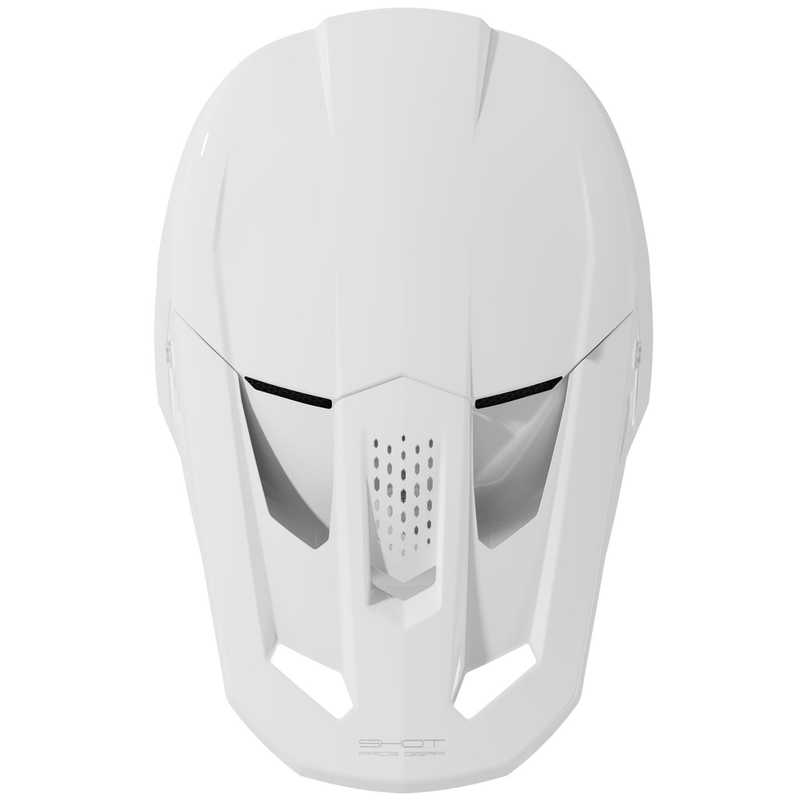 Casco de motocross Shot Speed Solid blanco brillante