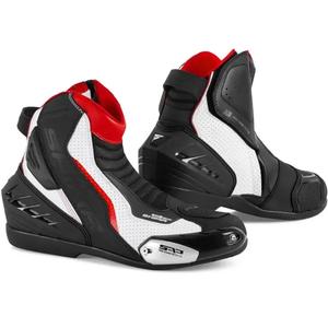 Botas de moto Shima SX-6 negro-blanco-rojo