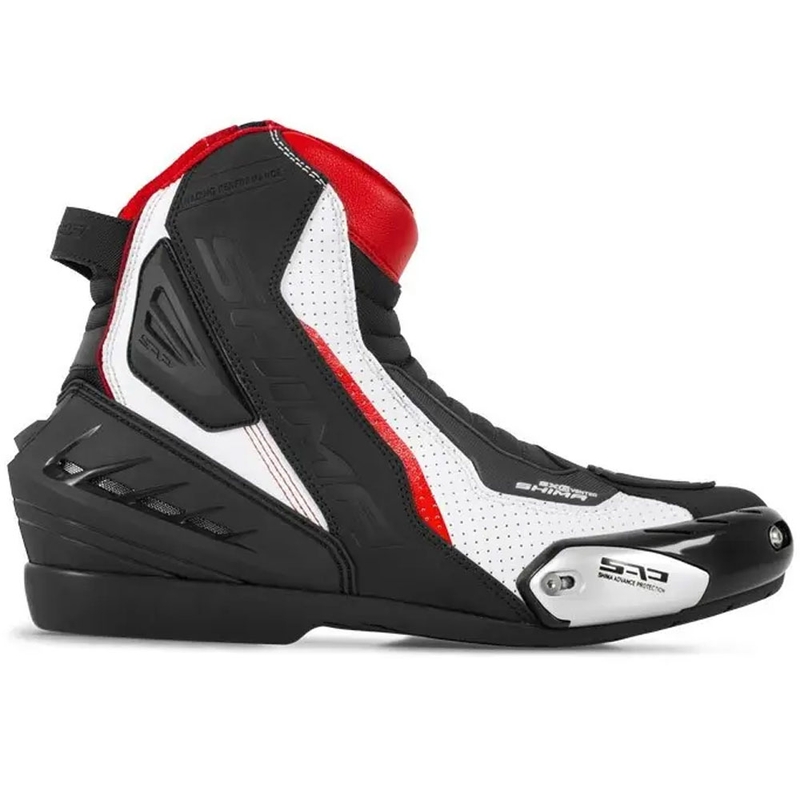 Botas de moto Shima SX-6 negro-blanco-rojo