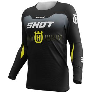 Camiseta motocross Shot Aerolite HVA 26 negro-gris