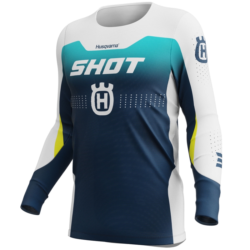 Camiseta motocross Shot Aerolite HVA 26 azul