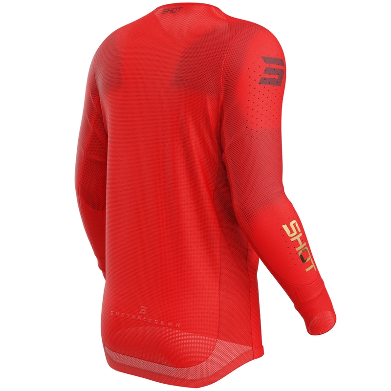 Camiseta motocross Shot Aerolite Space rojo