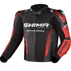 Chaqueta de moto Shima STR 2.0 negro-rojo