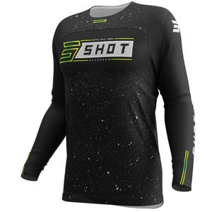 Camiseta de motocross Shot Contact Art negra