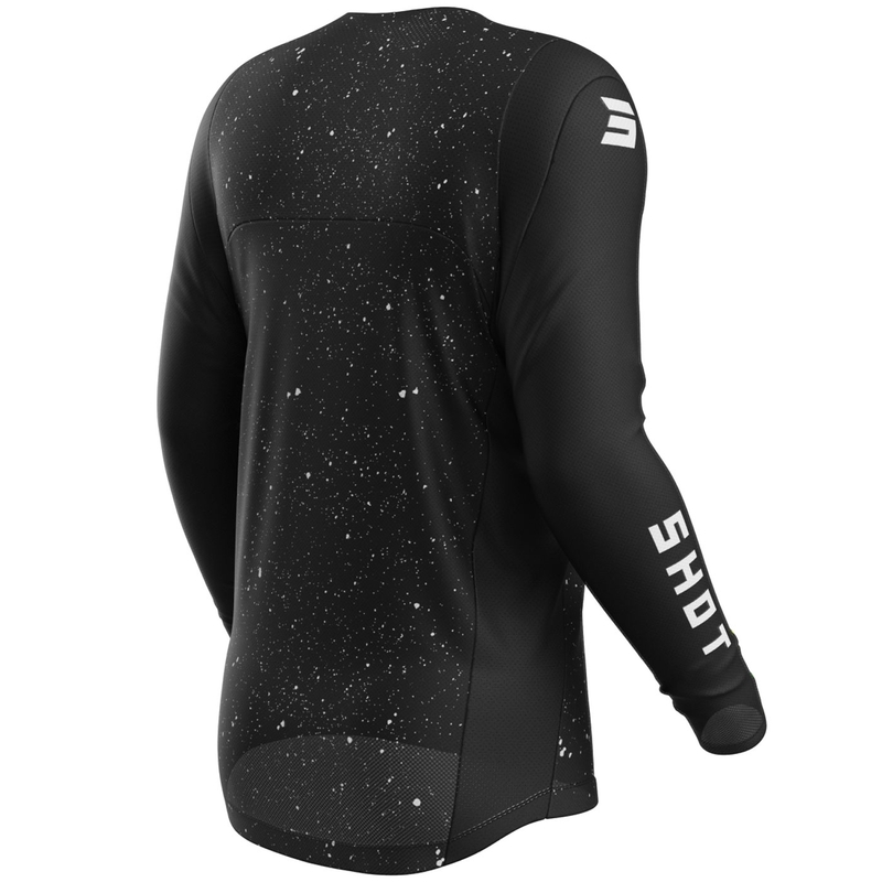 Camiseta de motocross Shot Contact Art negra