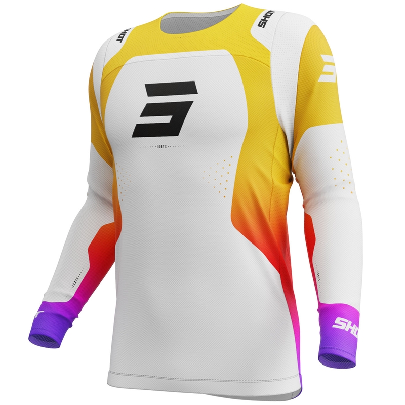 Camiseta de motocross Shot Contact Ionyx blanca
