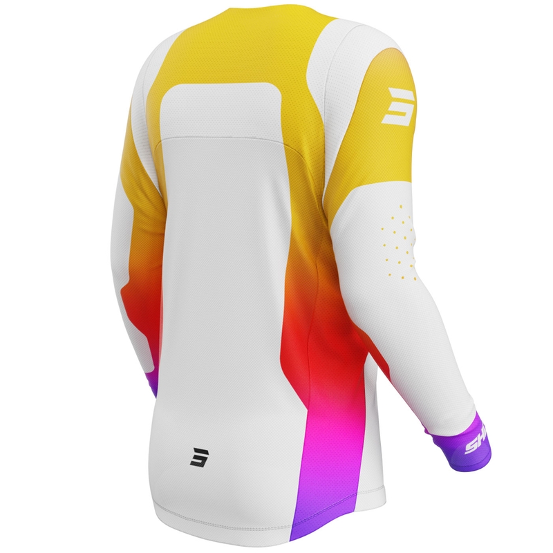 Camiseta de motocross Shot Contact Ionyx blanca