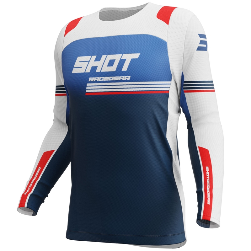 Camiseta de motocross Shot Contact Linear Patriot