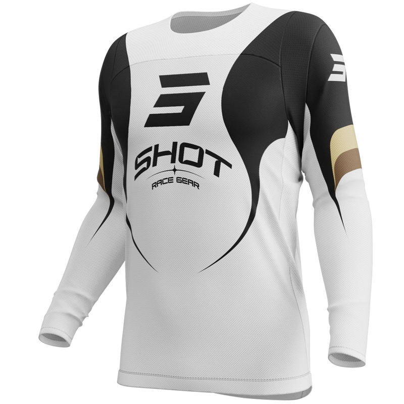 Camiseta de motocross Shot Contact Manta blanca