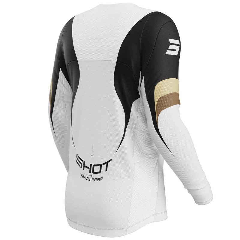 Camiseta de motocross Shot Contact Manta blanca