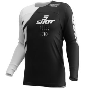 Camiseta de motocross Shot Contact Myst negra
