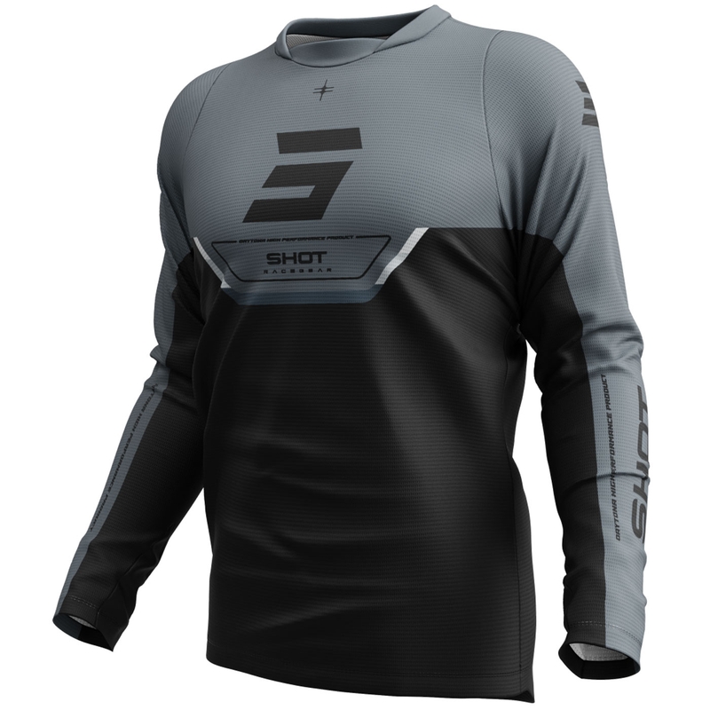 Camiseta de motocross Shot Devo Daytona negra
