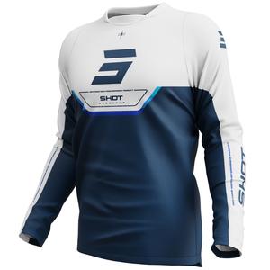 Camiseta de motocross Shot Devo Daytona azul