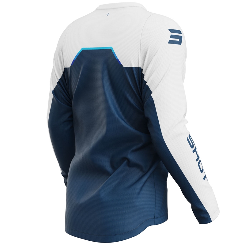 Camiseta de motocross Shot Devo Daytona azul