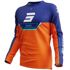 Camiseta de motocross Shot Devo Daytona naranja