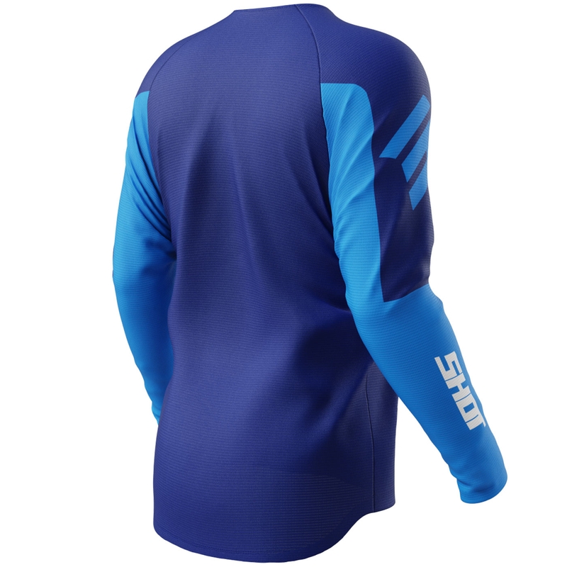 Camiseta de motocross Shot Draw Private azul