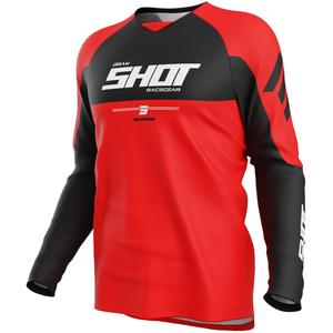 Camiseta de motocross Shot Draw Private roja