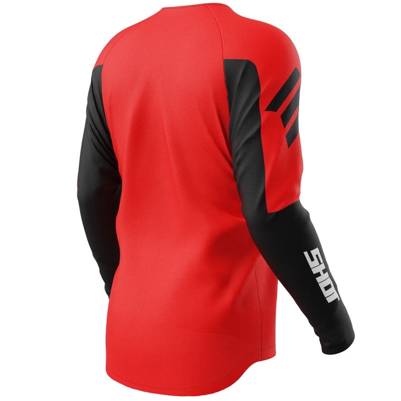 Camiseta de motocross Shot Draw Private roja