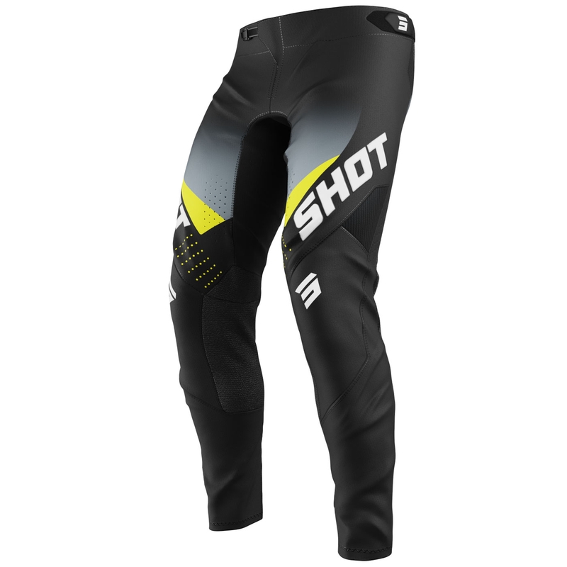 Pantalones de motocross Shot Aerolite HVA 26 negro-gris