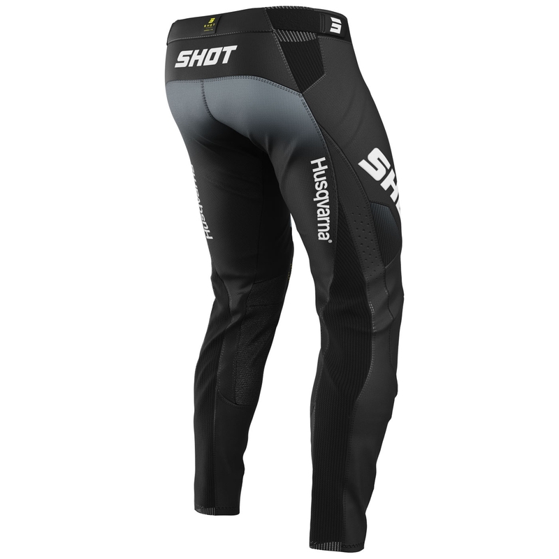 Pantalones de motocross Shot Aerolite HVA 26 negro-gris