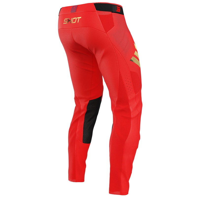 Pantalones de motocross Shot Aerolite Space rojos