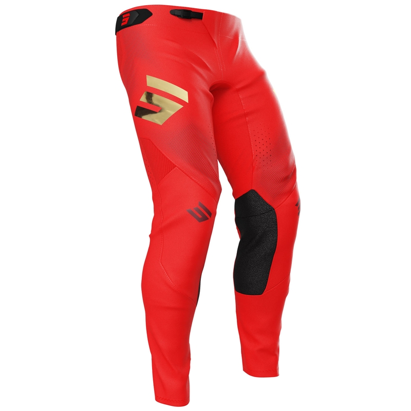 Pantalones de motocross Shot Aerolite Space rojos