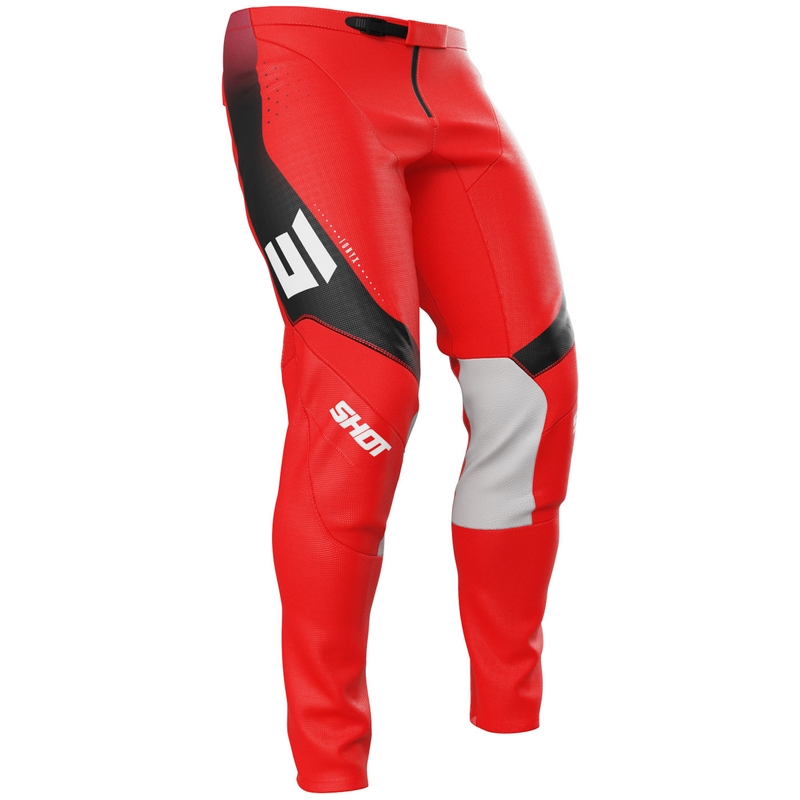 Pantalones de motocross Shot Contact Ionyx rojos
