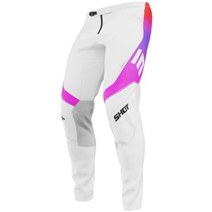 Pantalones de motocross Shot Contact Ionyx blancos