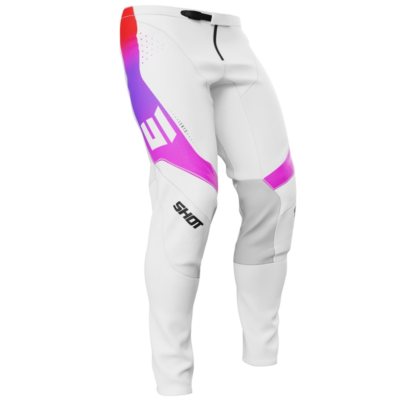 Pantalones de motocross Shot Contact Ionyx blancos