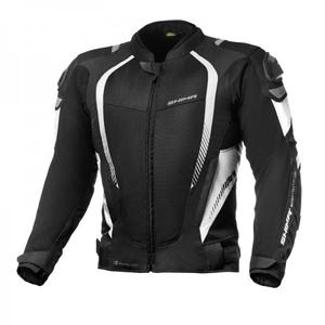 Chaqueta de moto Shima Mesh Pro Negra y Blanca liquidación
