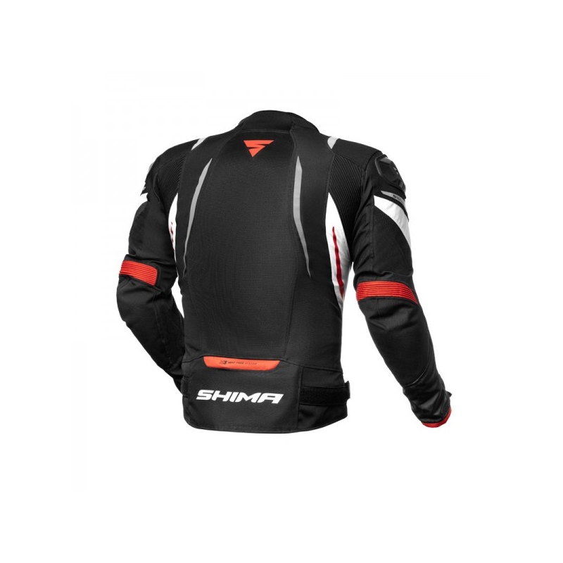 Chaqueta de moto Shima Mesh Pro Negra y Roja