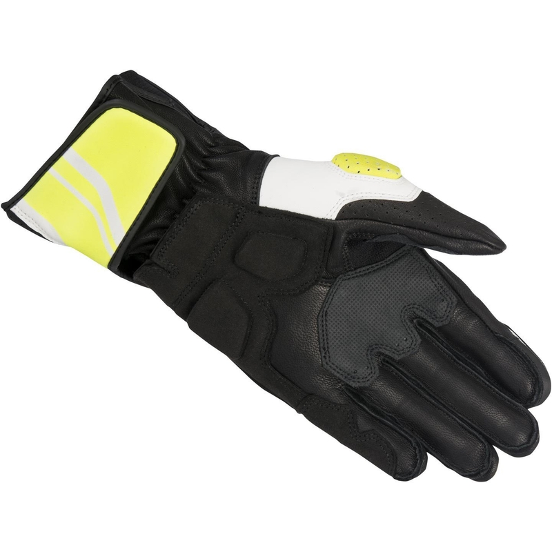 Rukavice na motorku Alpinestars SP-8 černo-bílo-žluté
