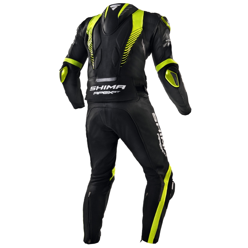Mono de moto Shima Apex Negro-Amarillo Flúor