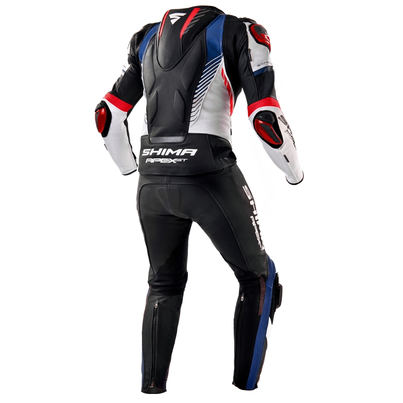 Mono de moto Shima Apex negro-blanco-rojo liquidación