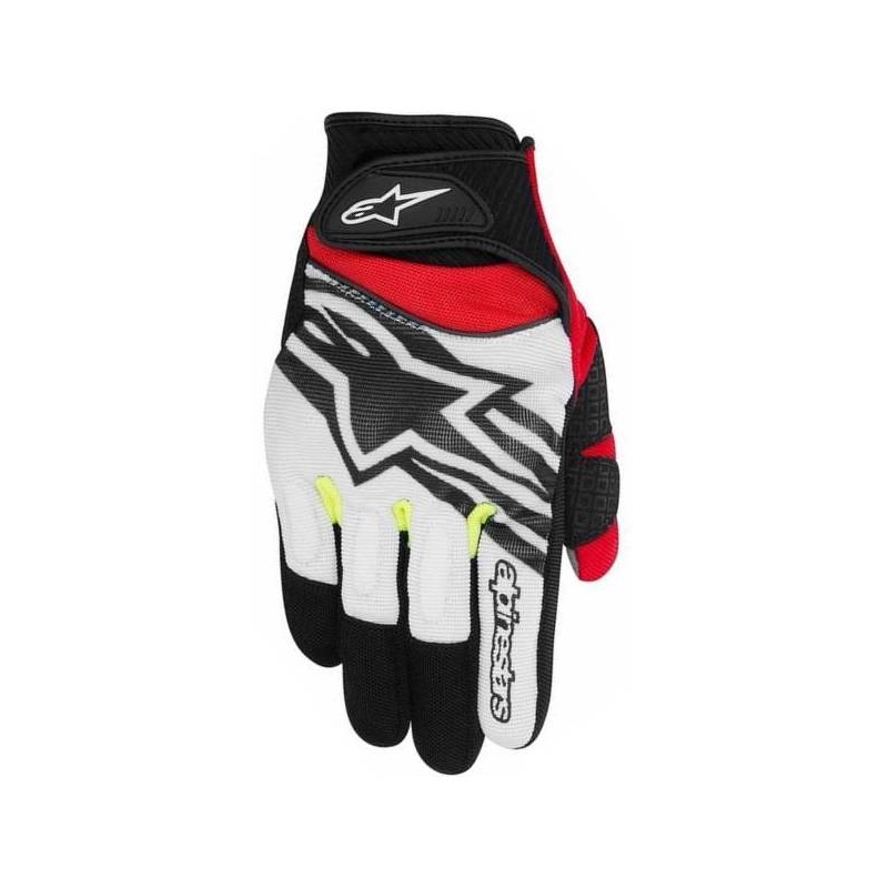 Rukavice na motorku Alpinestars Spartan černo-bílo-červené
