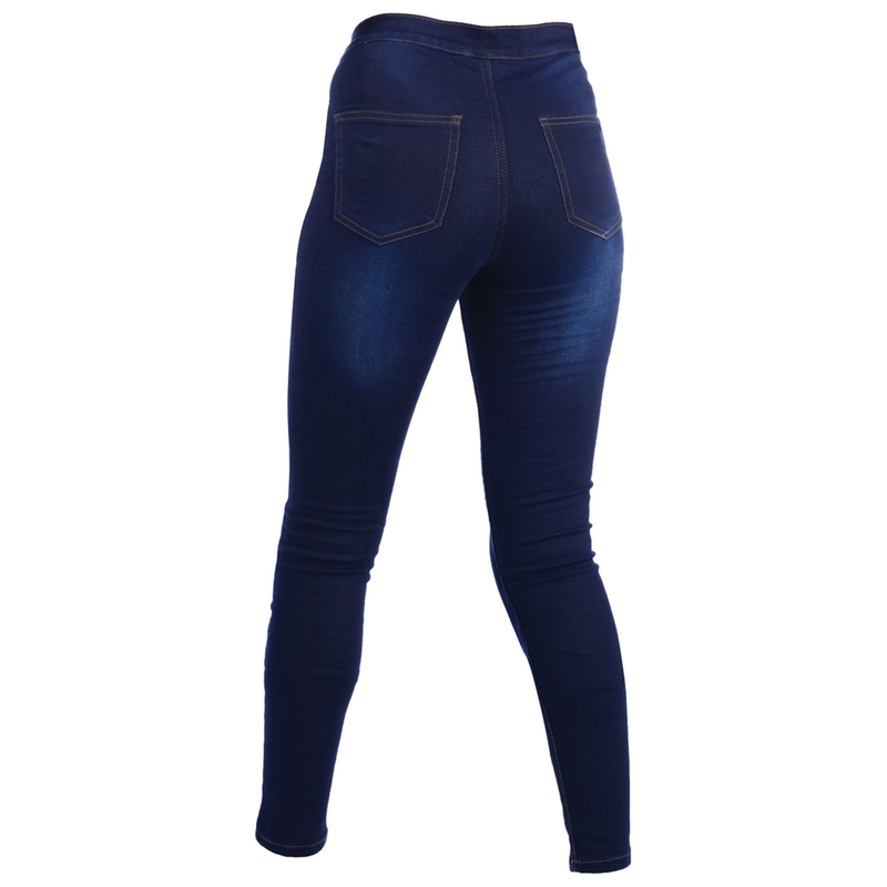 Jeggings Oxford para mujer azul liquidación