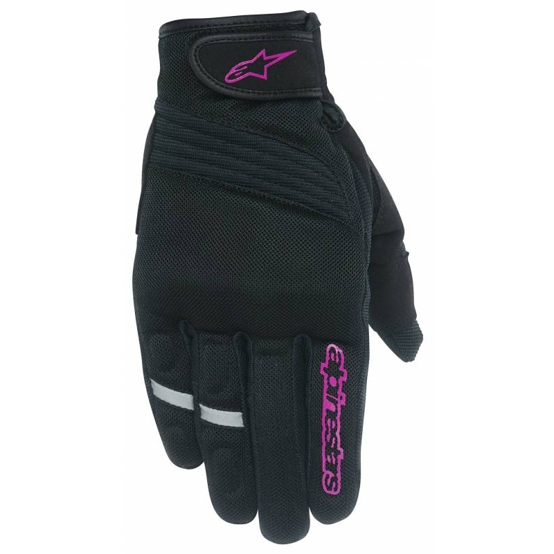 Dámské rukavice na motorku Alpinestars Stella Asama Air černo-fialové