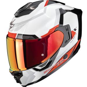 Casco integral de moto Scorpion EXO-1500 Air Arena blanco-rojo
