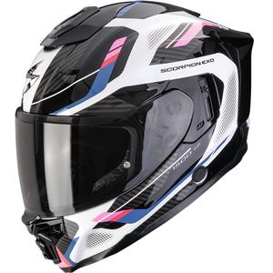 Casco integral de moto Scorpion EXO-1500 Air Sleek blanco-negro-rosa