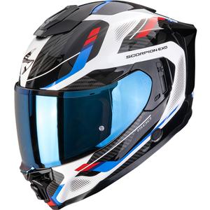 Casco integral de moto Scorpion EXO-1500 Air Sleek blanco-rojo-azul