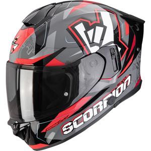 Casco integral de moto Scorpion EXO-530 Air Rok gris-negro-rojo