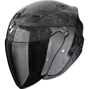 Casco abierto de moto Scorpion EXO-Z1 Carbon Onyx Solid, color negro