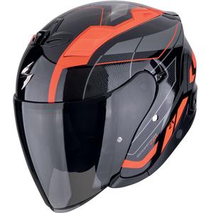 Casco de moto jet Scorpion EXO-Z1 VUE negro-rojo