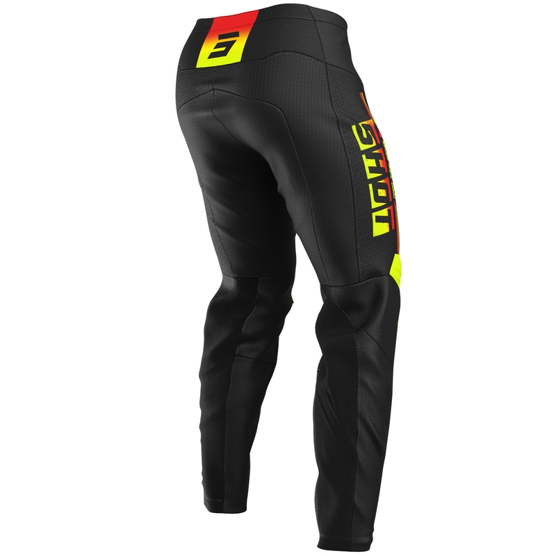 Pantalones Shot Devo Block MX Amarillo Fluo