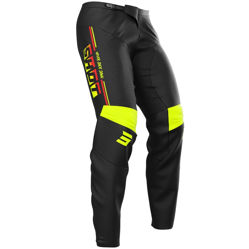 Pantalones Shot Devo Block MX Amarillo Fluo