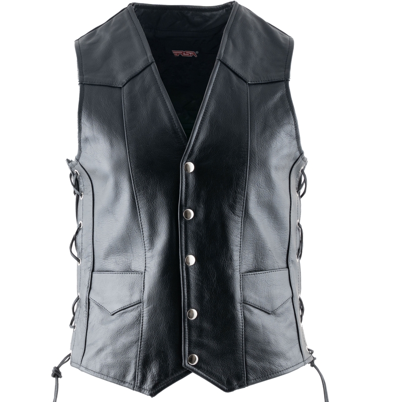 Chaleco de cuero para moto RSA Orel