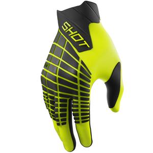 Guantes de motocross Shot Core Max amarillo fluo