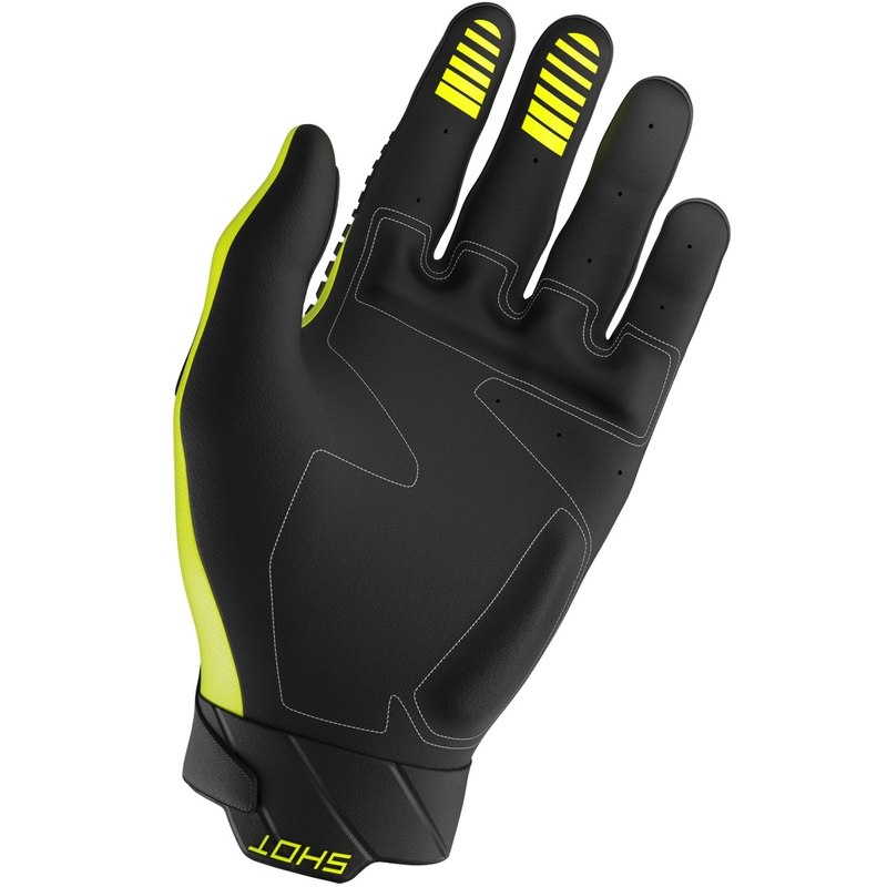 Guantes de motocross Shot Core Max amarillo fluo